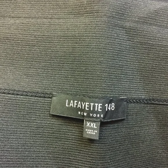 Like new! Lafayette 148 New York Pull On Pants Trousers XXL Womens Black Knit - Picture 3 of 16
